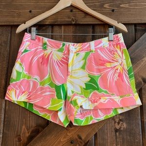 LILLY PULITZER Palm Beach Shorts Havana Good Time Sz 4